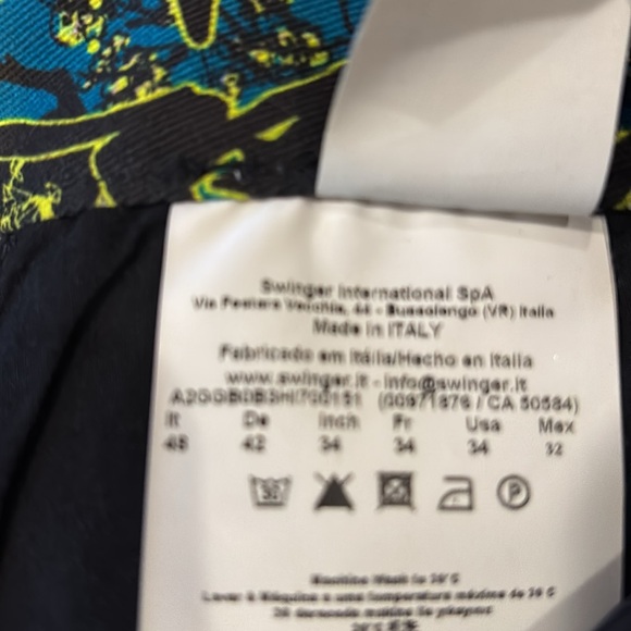 NWT VERSACE MENS SLIM SKINNY FIT JEANS PANTS, MULTI 34”W x 32”L STRAIGHT LEG - Picture 8 of 8